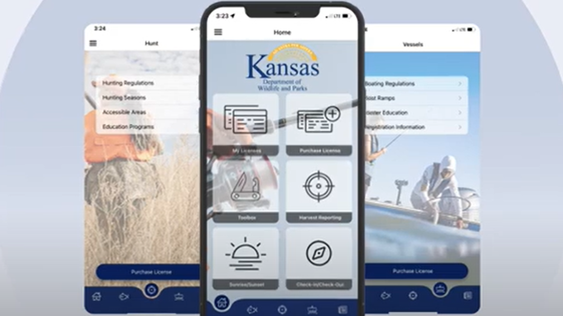 Screenshot from Kansas Wildlife and Parks YouTube promo video