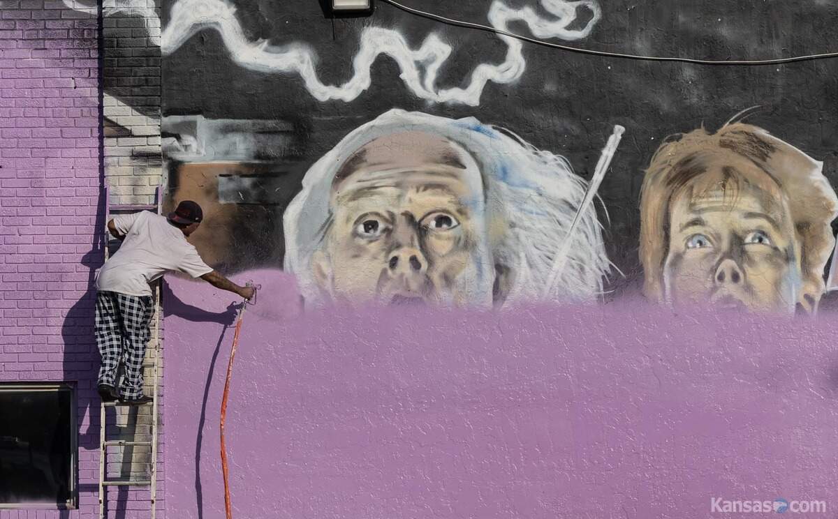 The well-known “Back to the Future” mural and Maple and Seneca was painted over in October.