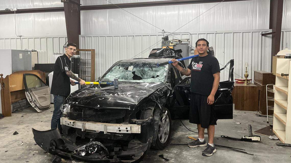 Blowing off steam by breaking things is all the rage at new north Wichita business