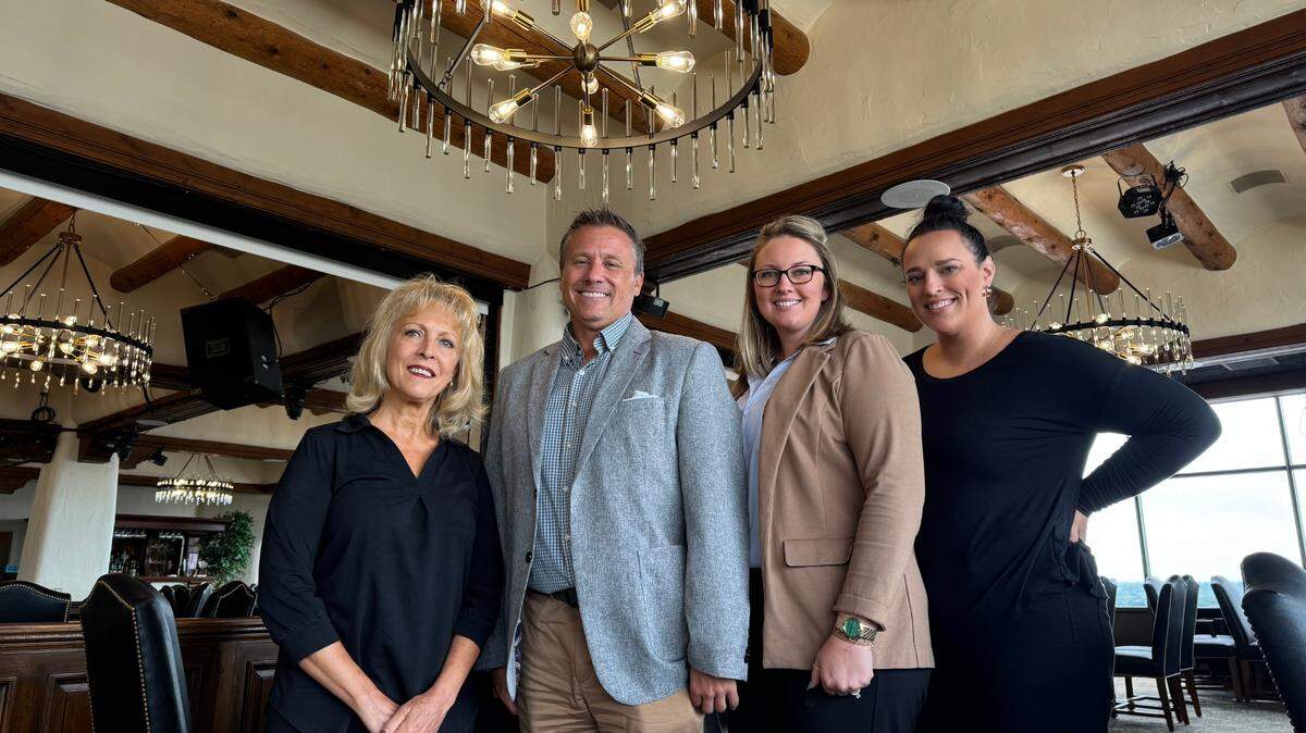 Among the team members running The Ninth Floor Club, which is the new name for The Petroleum Club, are, from left, general manager Kathy Latham; co-owner Scott Welsh; director of membership Tasha McKeever; and assistant manager/event coordinator Lauren Dillon.