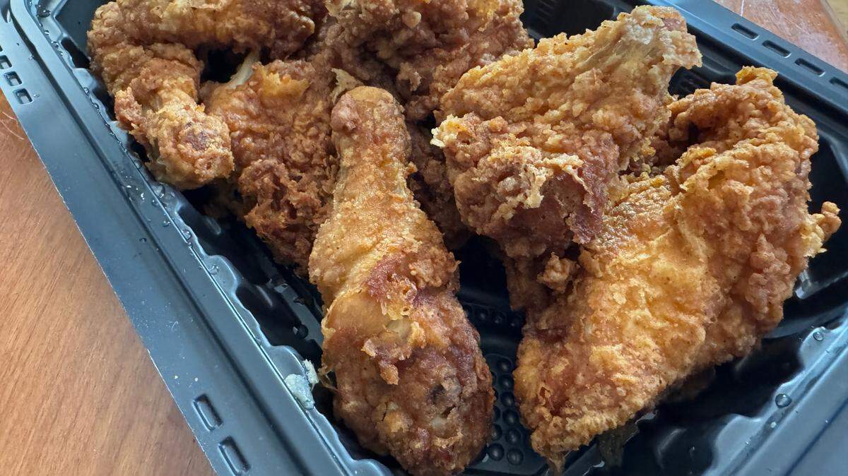 Pictured is an order of Dillons deli fried chicken made with the classic recipe.
