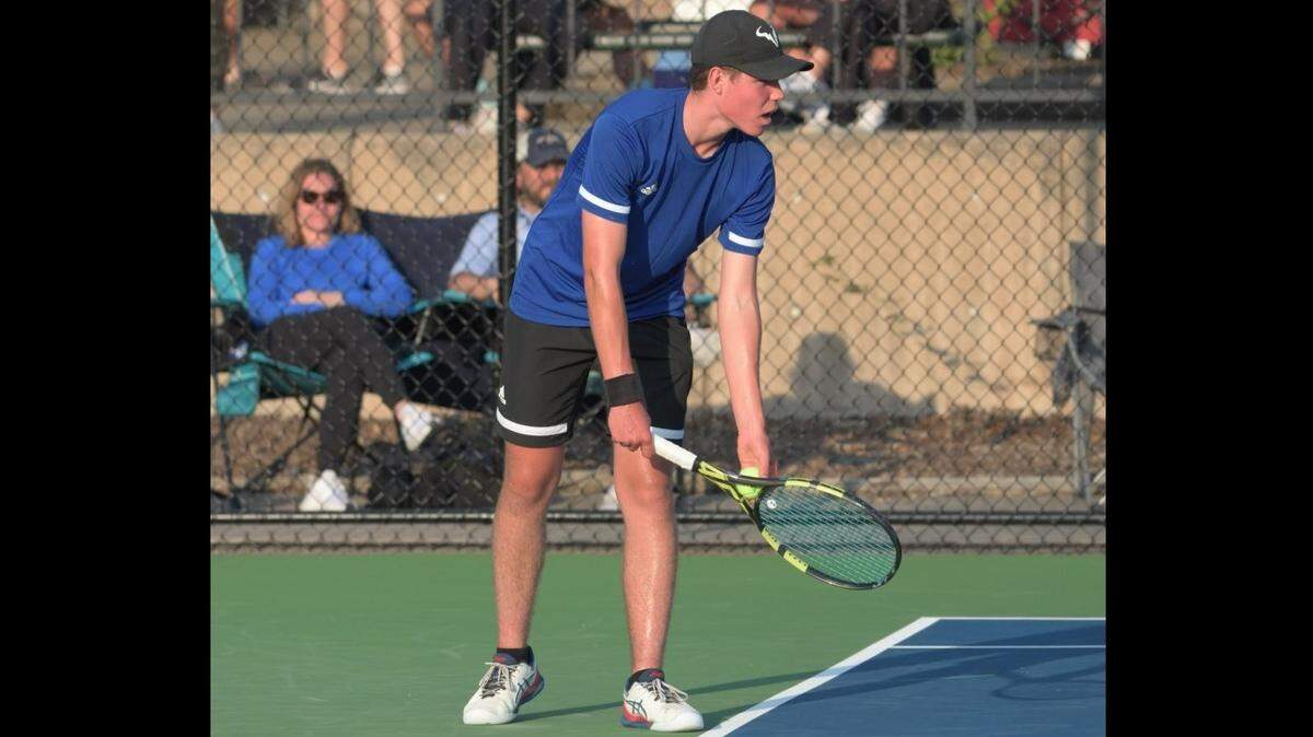 Collegiate senior Nick Grabon is the top boys tennis player in the Wichita area this season.