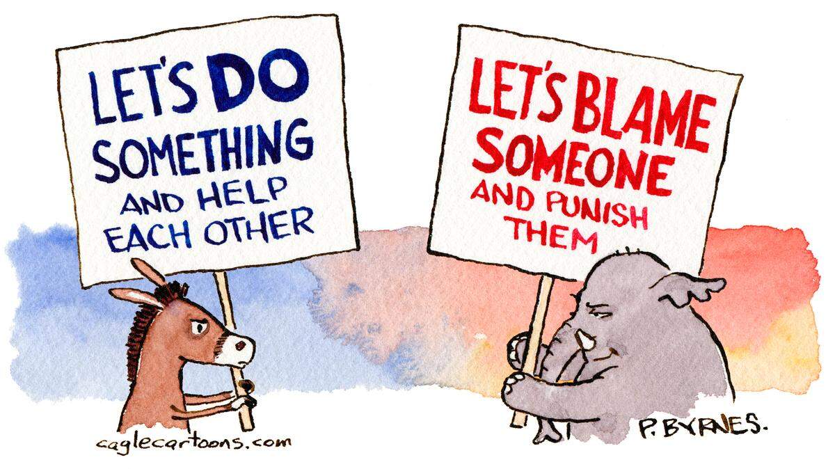 Dem vs Rep cartoon