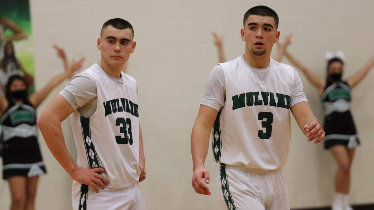 Mulvane senior Trey Abasolo (right) is averaging 23.5 points for the Wildcats in their 8-0 start to the season. Mulvane is ranked No. 2 in Class 4A.