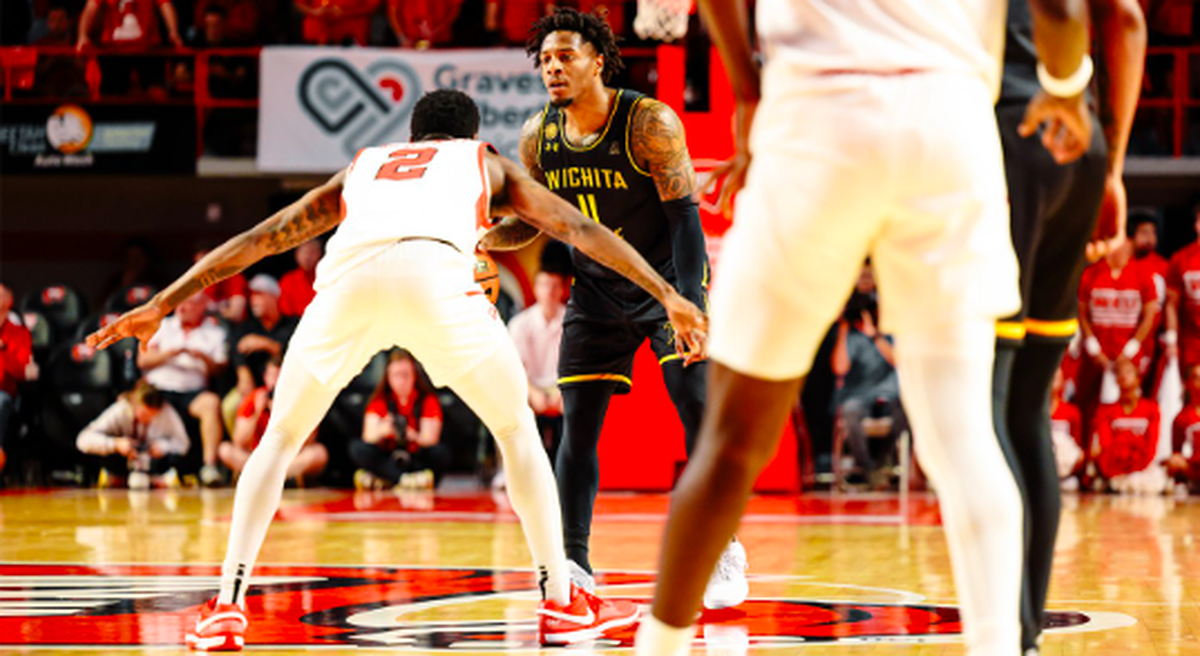 Wichita State senior point guard Justin Hill looks to make a play in the first half at Western Kentucky in Monday’s season-opener at Diddle Arena in Bowling Green, Ky.
