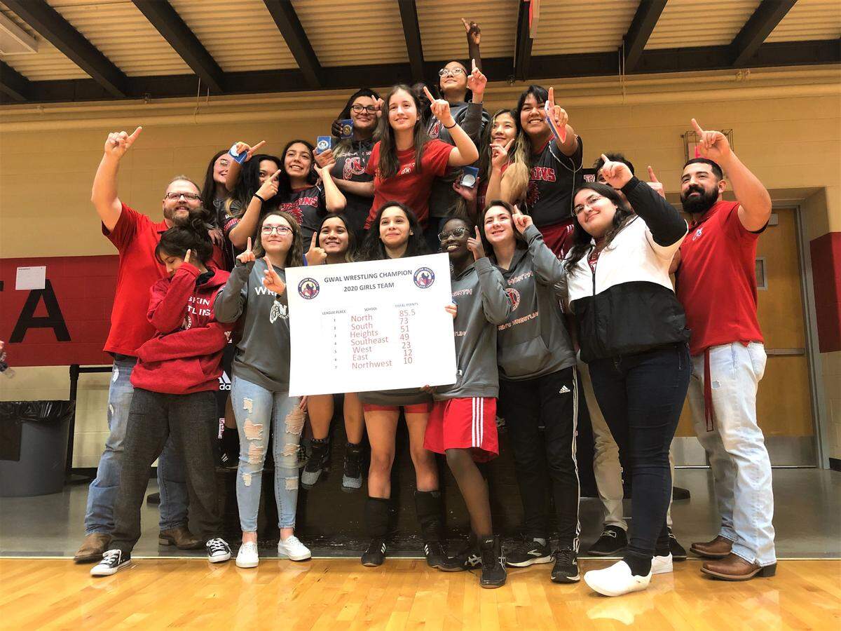 Wichita North won the first City League Girls Wrestling Championship.