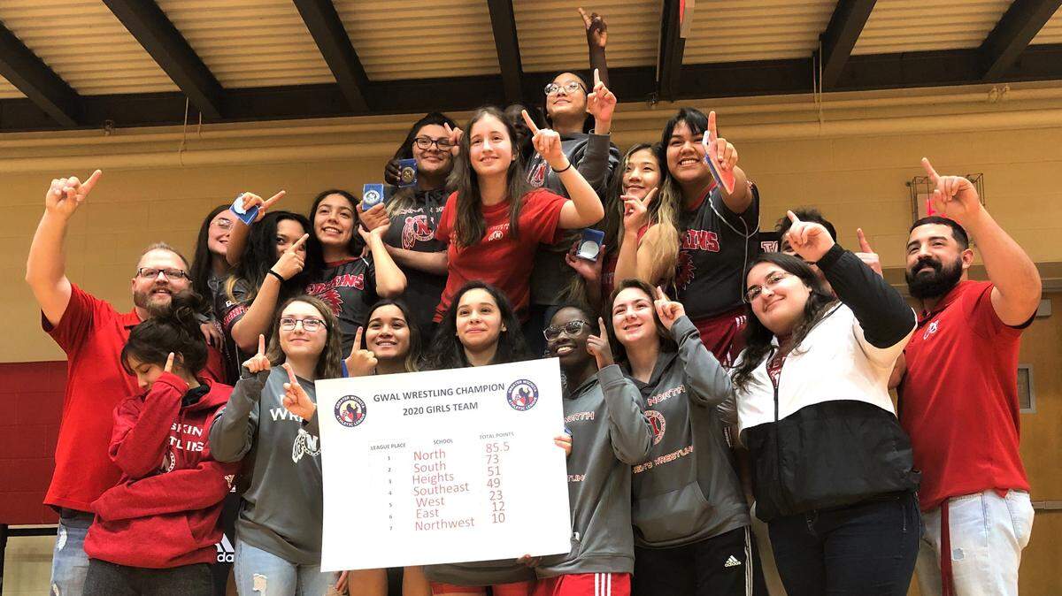 Wichita North won the first City League Girls Wrestling Championship.