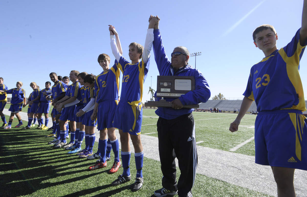 Northwest Grizzlies celebrate 3rd. place in the 6A Soccer finals on Saturday November 6, 2010