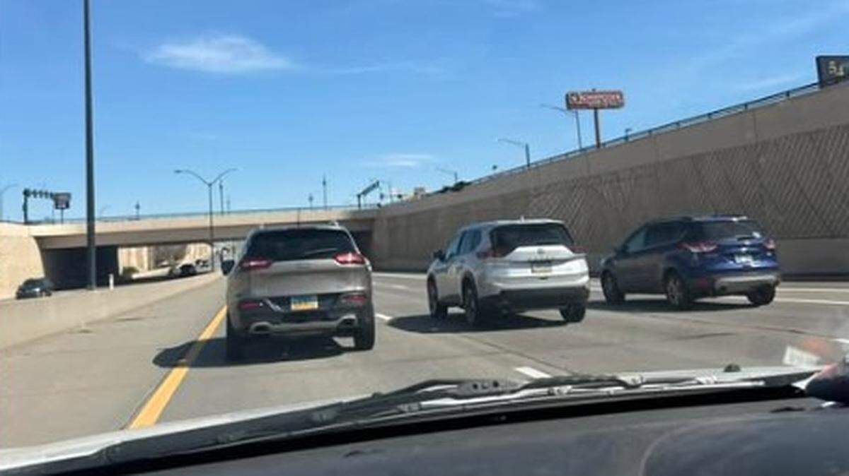 This picture is from a Facebook post with the caption: “Why do yall do this (expletive deleted) No one in front of them btw, just riding side by side for miles A passing lane is for passing folks, not sitting” The person who posted this doesn’t know what they’re talking about.