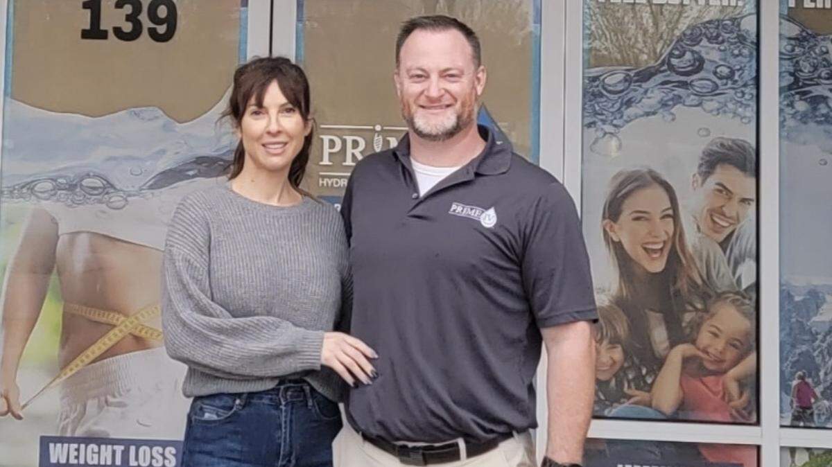 Lacey and Cody Beard are opening the first of two Prime IV Hydration & Wellness franchises at Cambridge Market at 21st and Webb Road.