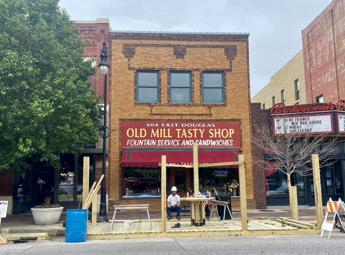 Old Mill Tasty shop is just a few blocks from Intrust Bank Arena.