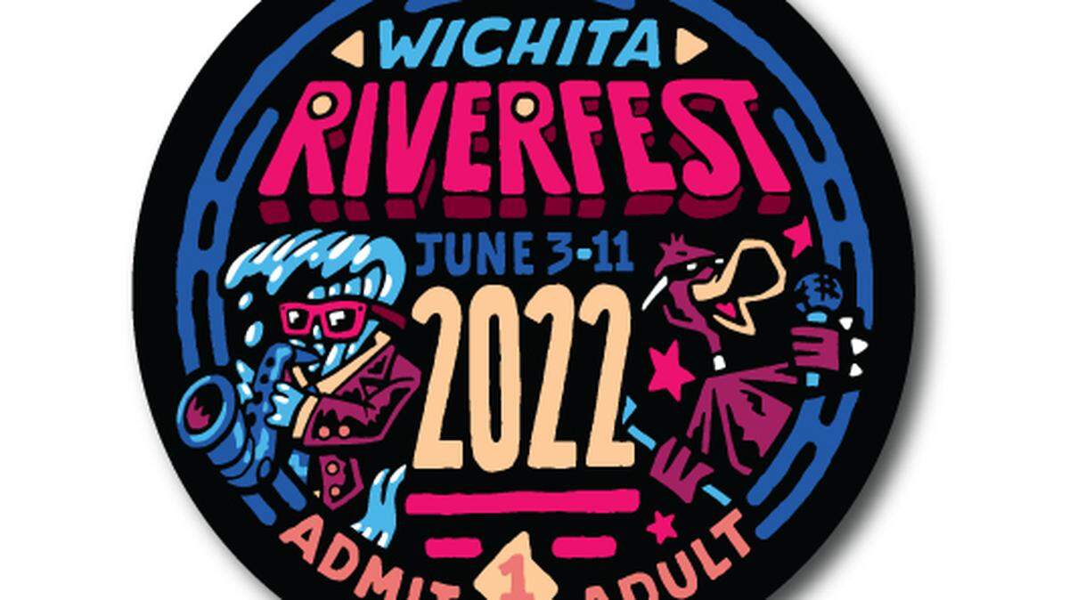 The Wichita Riverfest revealed the artwork for its 2022 button and poster on Thursday.