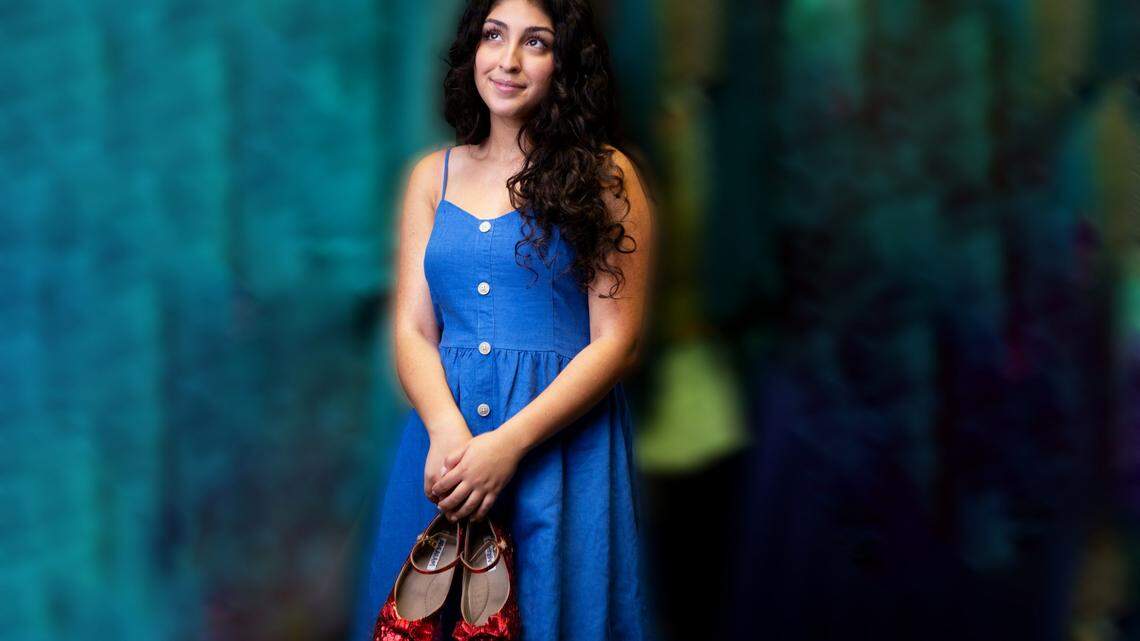 East High student Cami Abraham stars as Dorothy in Music Theatre Wichita’s production of “The Wizard of Oz.”