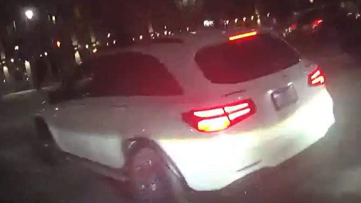 Wichita police say this SUV was involved in a shooting as Old Town was closing early Sunday morning in the 100 block of North Mead. Two people were injured.