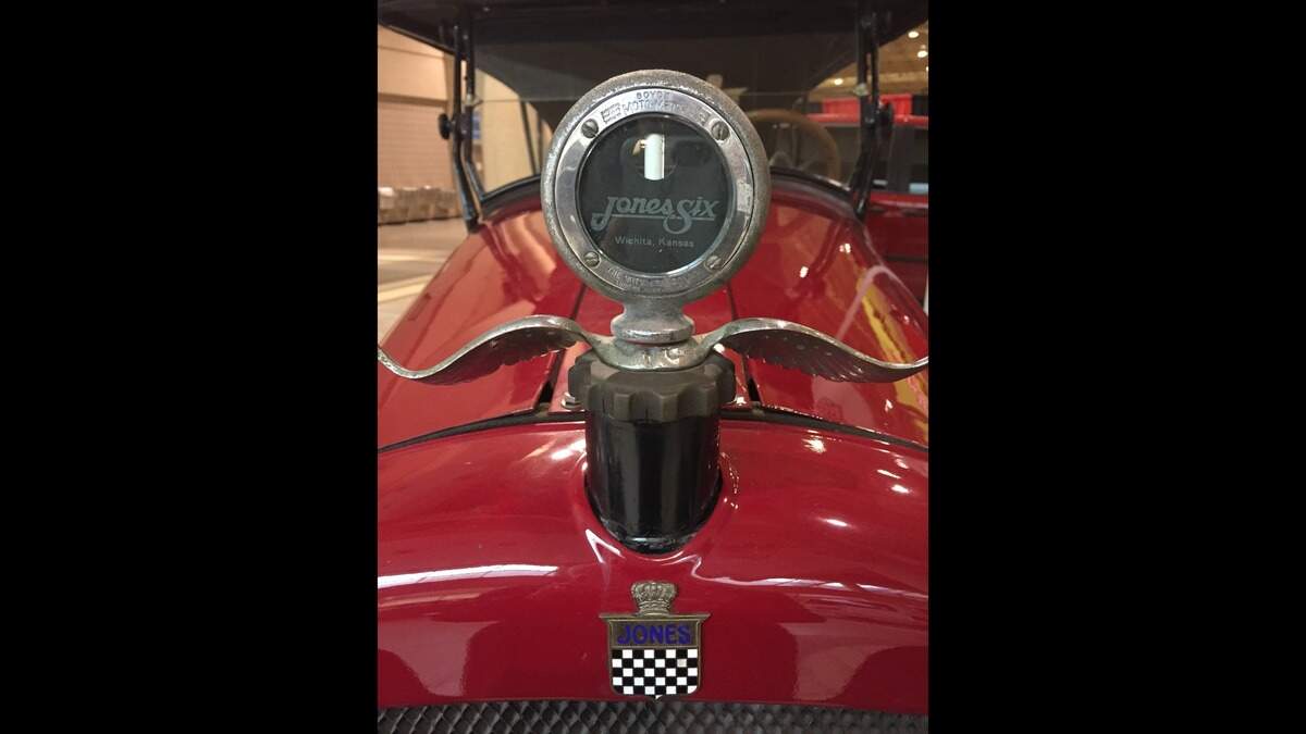 Myra Devlin’s fire-engine red Jones Six.