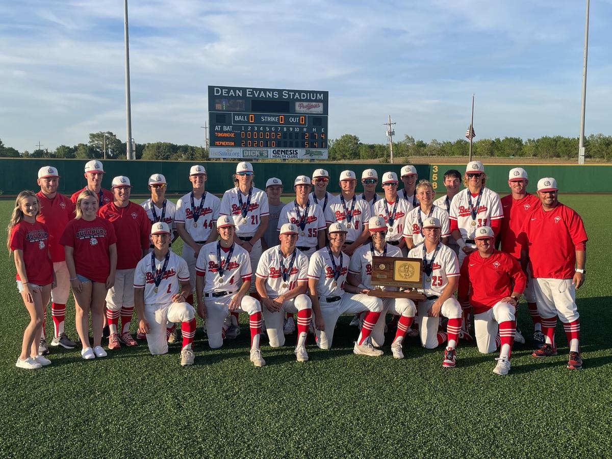 The McPherson baseball team captured the Class 4A state championship with a 5-2 win over Tonganoxie on Friday in Salina.