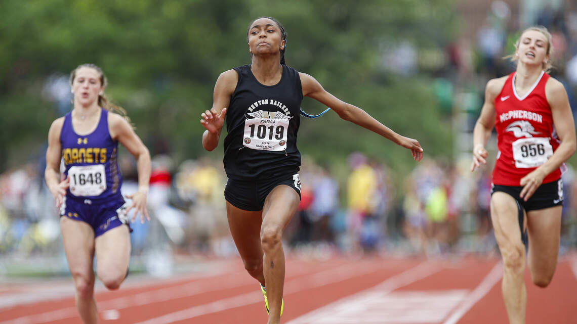 Newton’s Kalli Anderson cements her career as one of state’s fastest sprinters