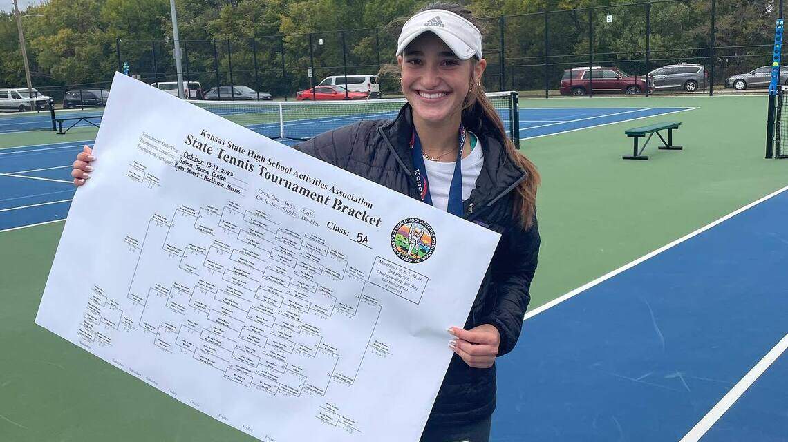 Kansas high school girls tennis state: Bishop Carroll’s Brynn Steven achieves perfection