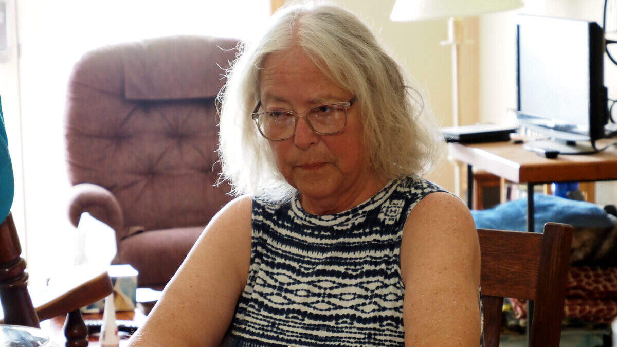 Photo: kansas.com Marion County Record reporter Phyllis Zorn answers questions during a July 25, 2024, interview in her home in Marion. Zorn