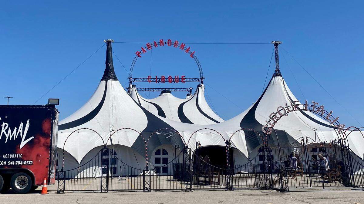 Paranormal Cirque is a weeklong show being staged under the big top in the Towne East parking lot.