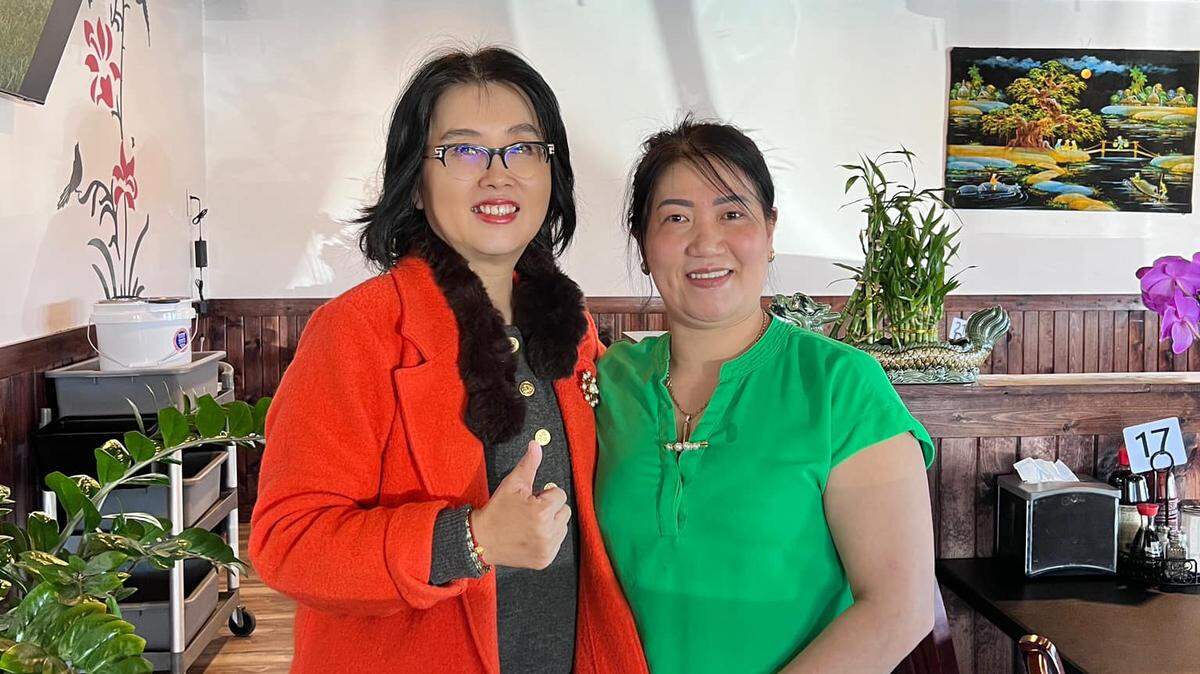 Hong Nguyen, right, is the owner of the new Da Nang Bistro at 1845 S. Rock Road. She’s pictured with Nancy Shih of Re/MAX Associates, who helped her lease her new space.