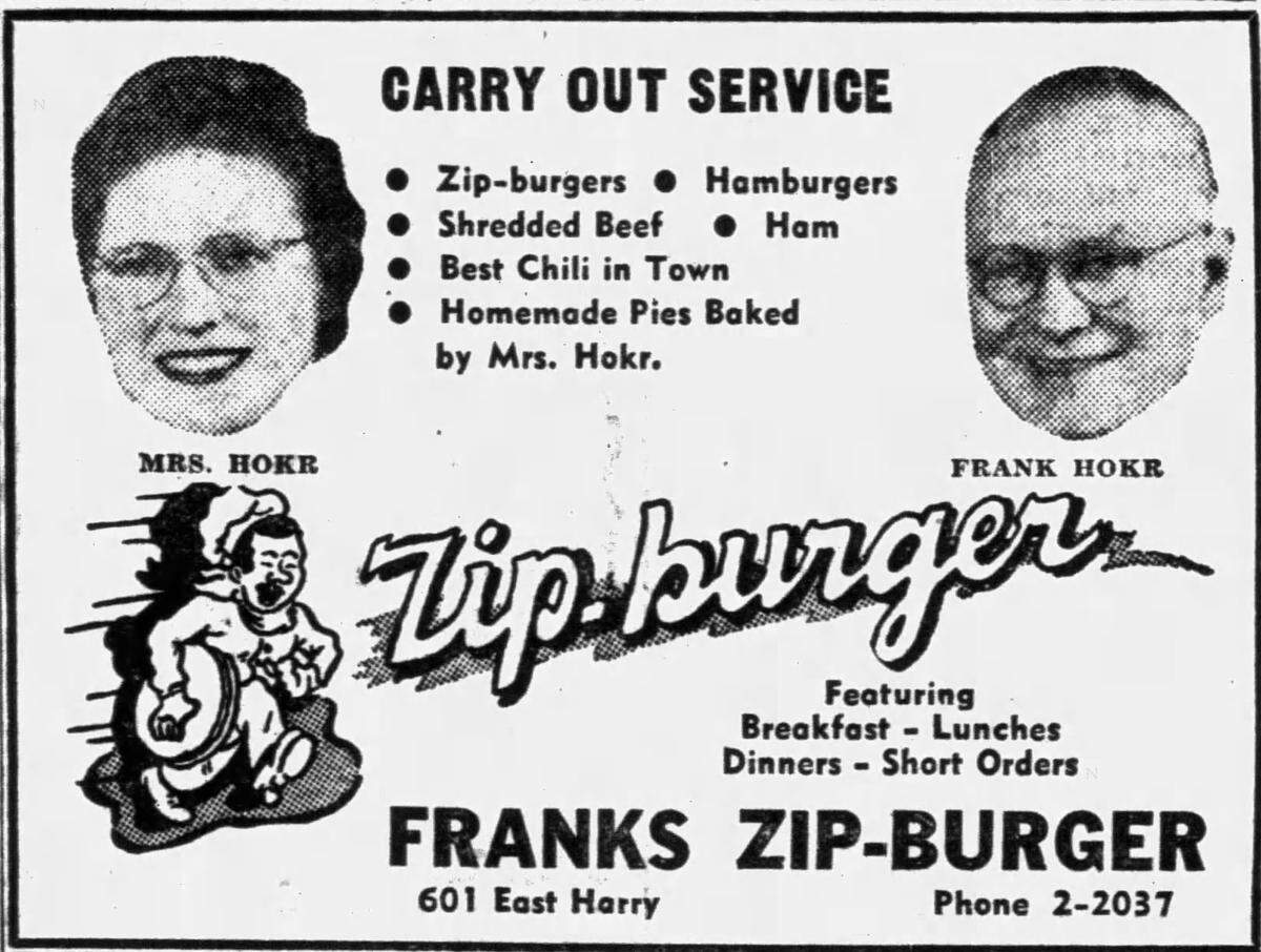 Zipburger was run by a longtime Wichita restaurateur and his wife at 601 E. Harry from 1940 until 1953.