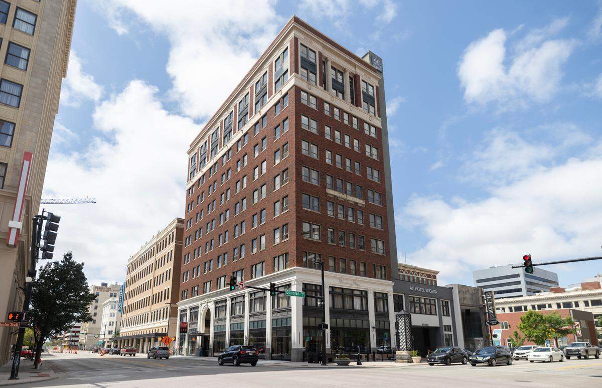 It opened in 1926 as the Brown Building then became known as Broadway Plaza. Now, crews have transformed the building on the southwest corner of Douglas and Broadway into a new AC Marriott hotel.