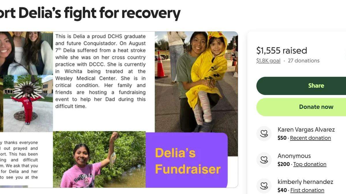 A GoFundMe has been set up to help the family of a Dodge City Community College athlete who is hospitalized in critical condition.