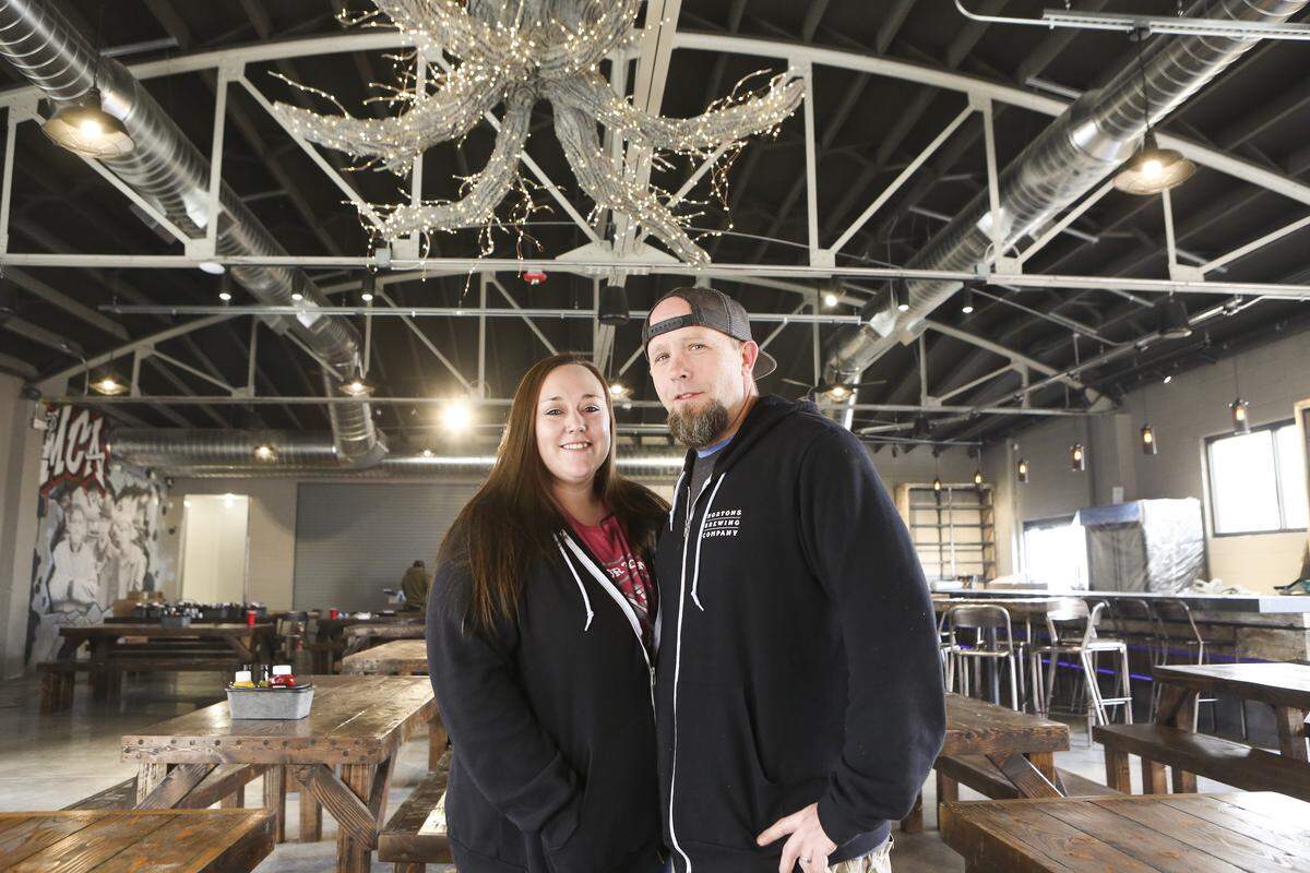Dan Norton, right, started off as a home brewer years ago.