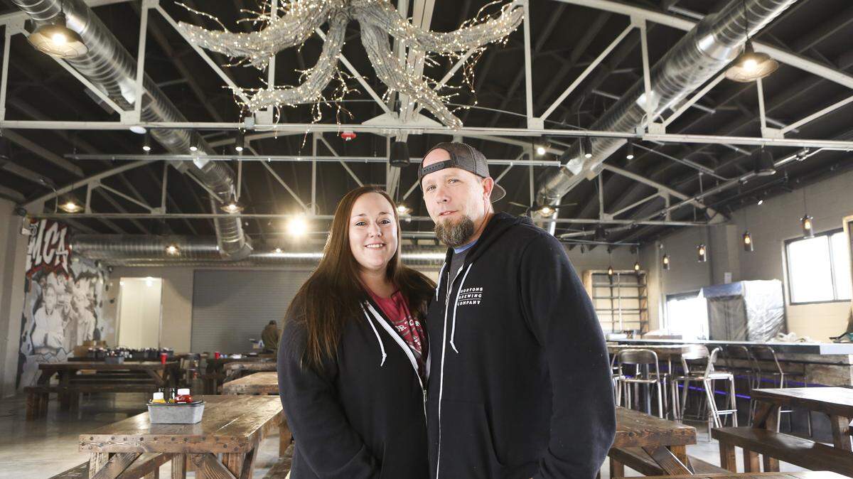 Dan Norton, right, started off as a home brewer years ago.