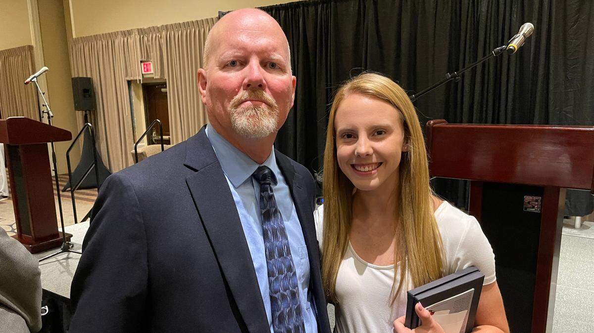 The father-daughter combination of Cheney’s Rod and Kylee Scheer were the big winners from Thursday’s Greater Wichita Sports award ceremony.