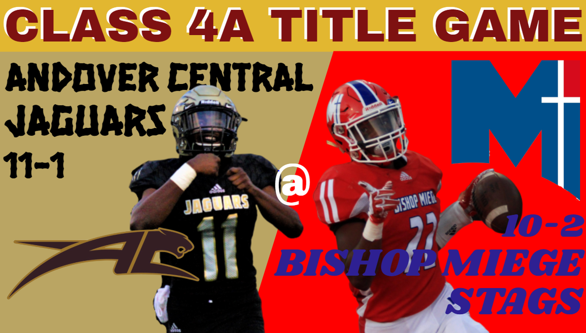 Andover Central has reached its second state championship game in school history and will face five-time defending champion Bishop Miege in Class 4A.
