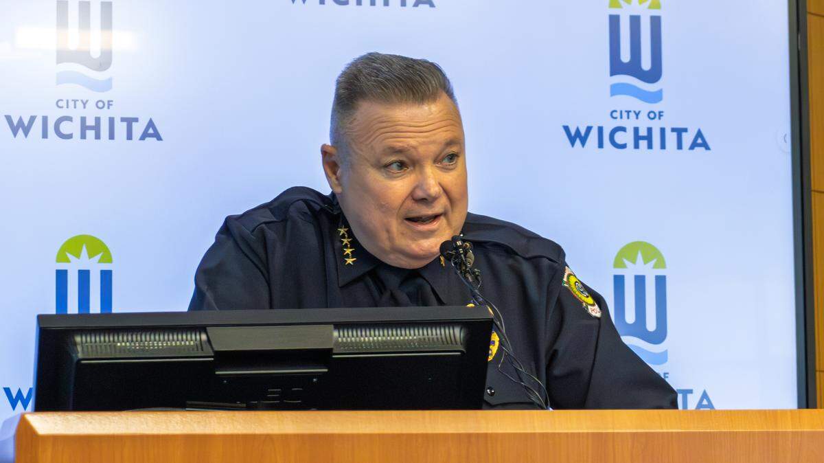 Wichita Police Chief Joe Sullivan speaks on the Labor Day and Labor Day weekend shootings during the mayor's media briefing on Sept. 4.