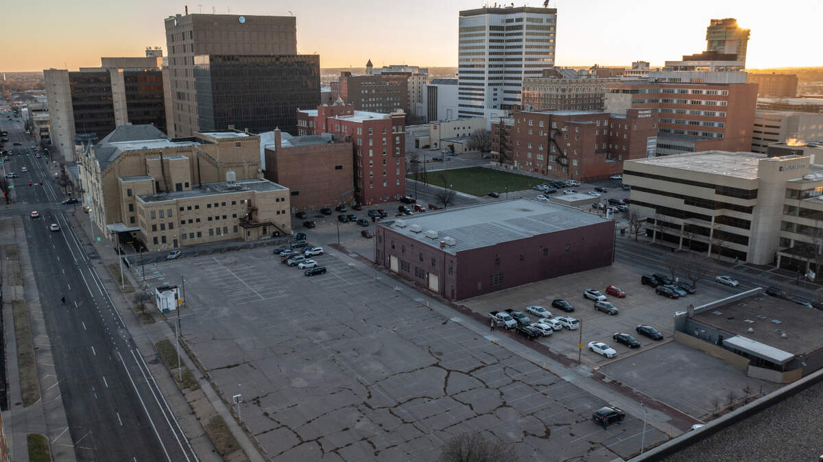 A downtown Wichita parking lot at Topeka and First Streets. “We have grossly way too many parking stalls to serve the demand that exists out there today,” Assistant City Manager Troy Anderson said.