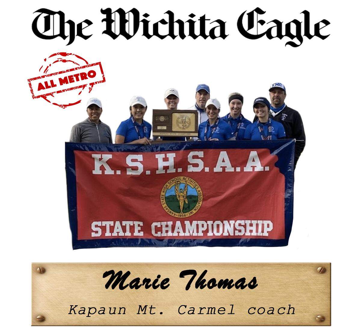 Kapaun Mt. Carmel coach Marie Thomas.