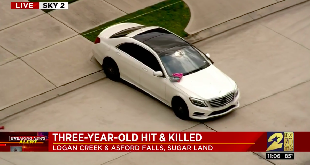 A 3-year-old child was killed on Logan Creek Lane in Sugar Land, Texas, when a 4-year-old sibling knocked the car into reverse, officials said.