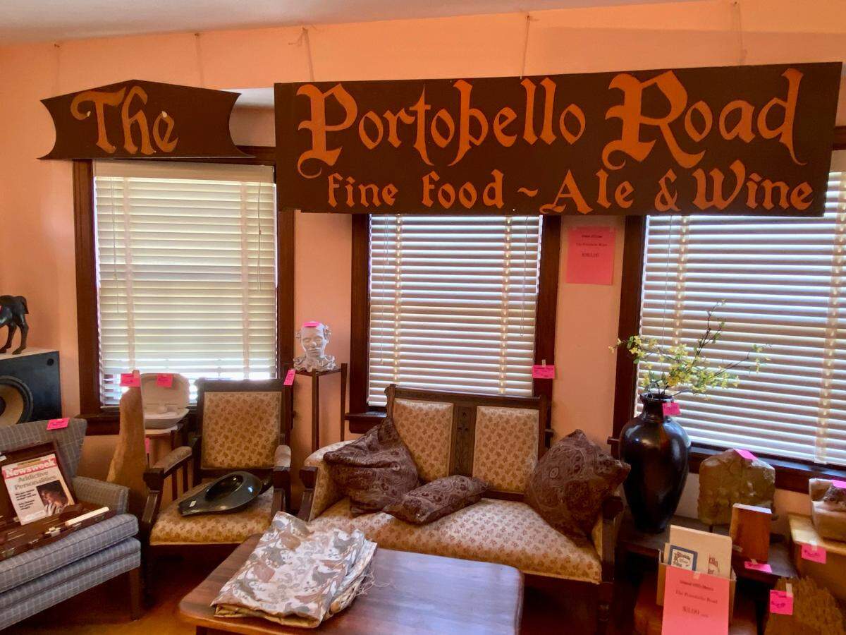 A Wichita estate sale that opened on Monday included an old sign from the original Portobello Road restaurant.