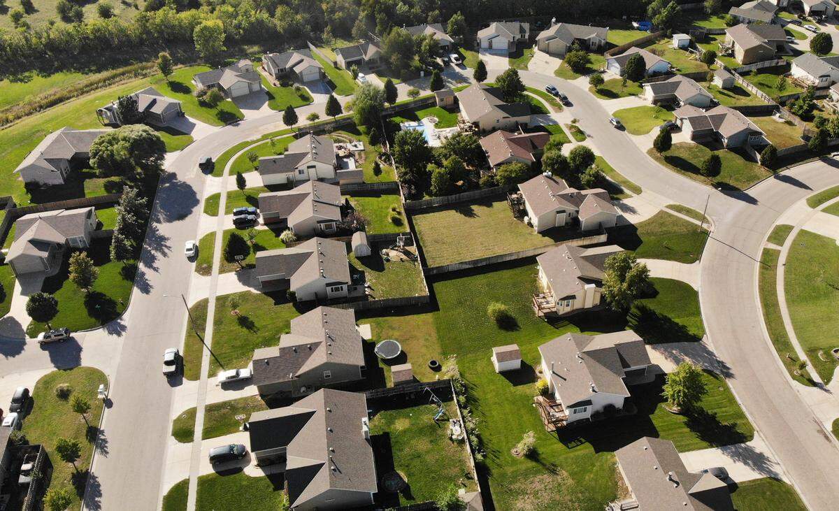 Homes around greater Wichita continue to sell well, and appraisals continue to rise. The Coppergate Estates neighborhood near West 13th and 135th Street is shown here.
