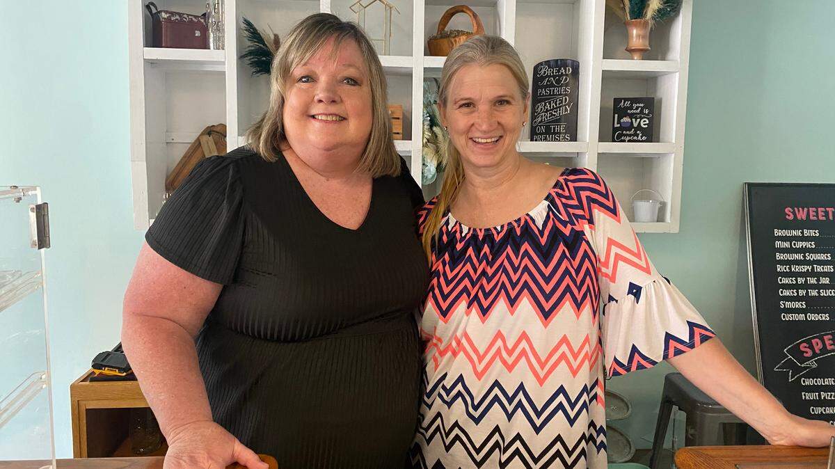 Marilyn Ramsey, left, sold her displaced bakery River City Sweet Shop to Kim Snare, the owner of Cameo Cakes.