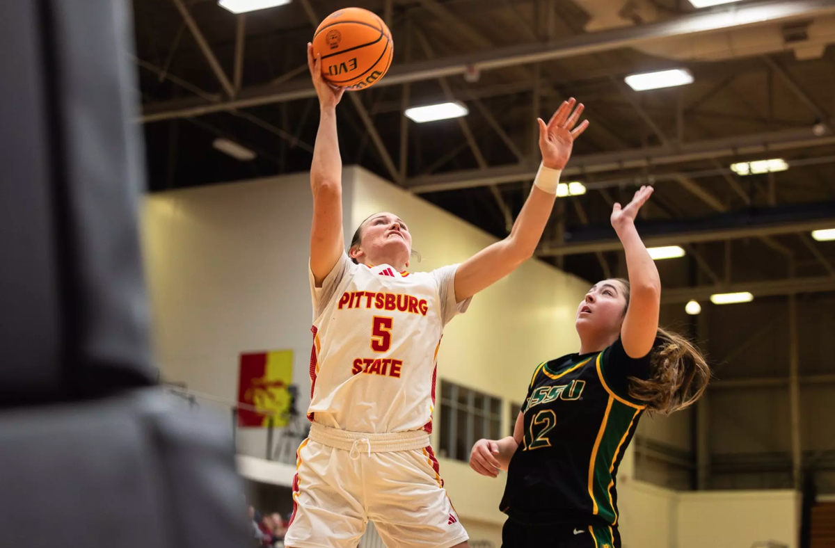 Pitt State senior forward Karenna Gerber has been a standout player for the Gorillas this season.