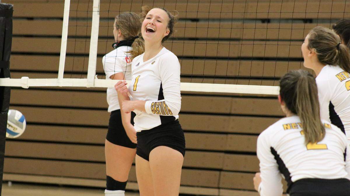 Newton senior outside hitter Asha Regier was one of the top volleyball players in the Wichita area for the 2020 season.