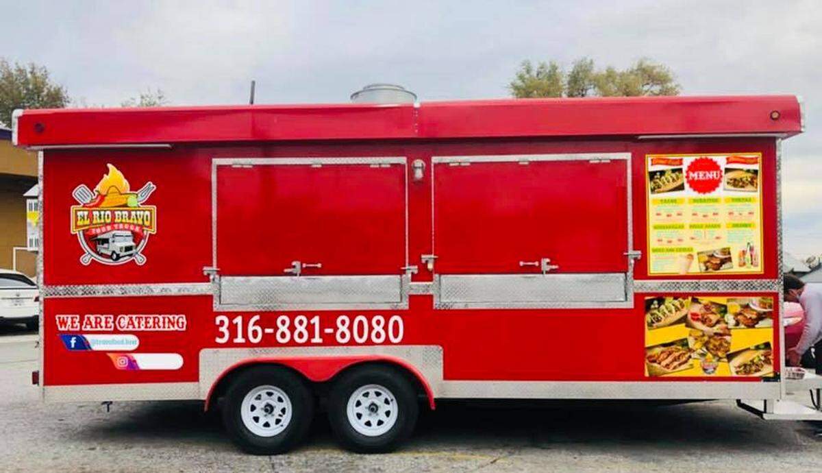 This bright red food truck will now be a permanent fixture outside of Wichita’s El Rio Bravo supermarket.