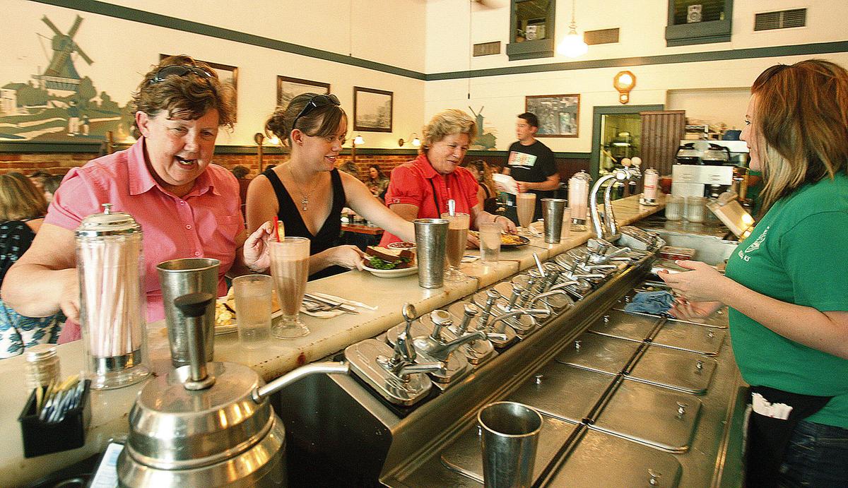 The marble soda fountain at Old Mill Tasty Shop dispenses the state’s best shakes, a new list says.