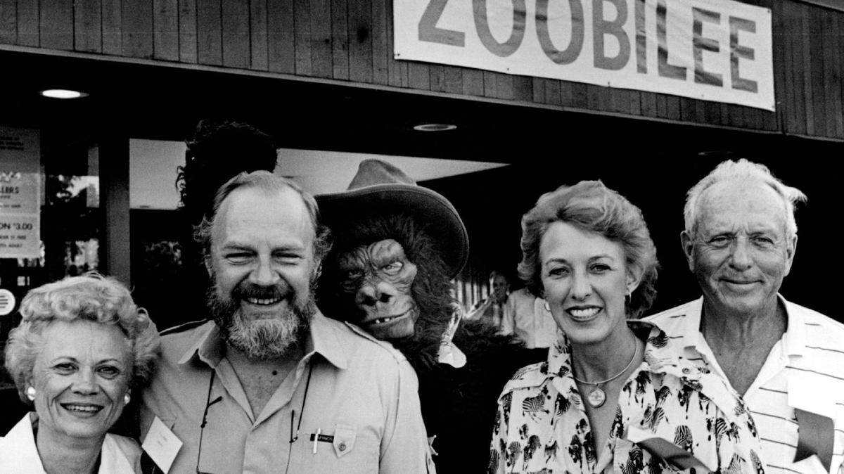A photo from Zoobilee 1986 of some of the event’s early organizers