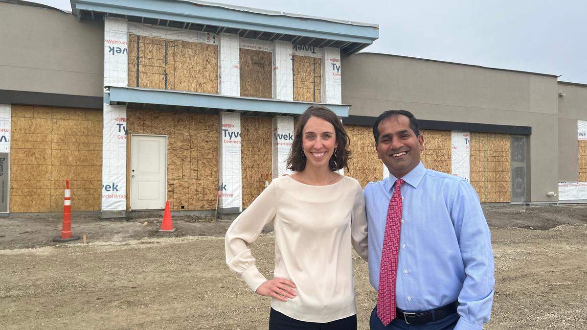 Smiles Orthodontics partners Kristen Sander and Suman Gorantla are building a new, expanded building for their practice and are looking for a similar business to share the space.