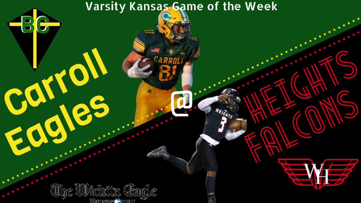Wichita Heights and quarterback K’Vonte Baker host the defending Class 5A champions Bishop Carroll Golden Eagles.