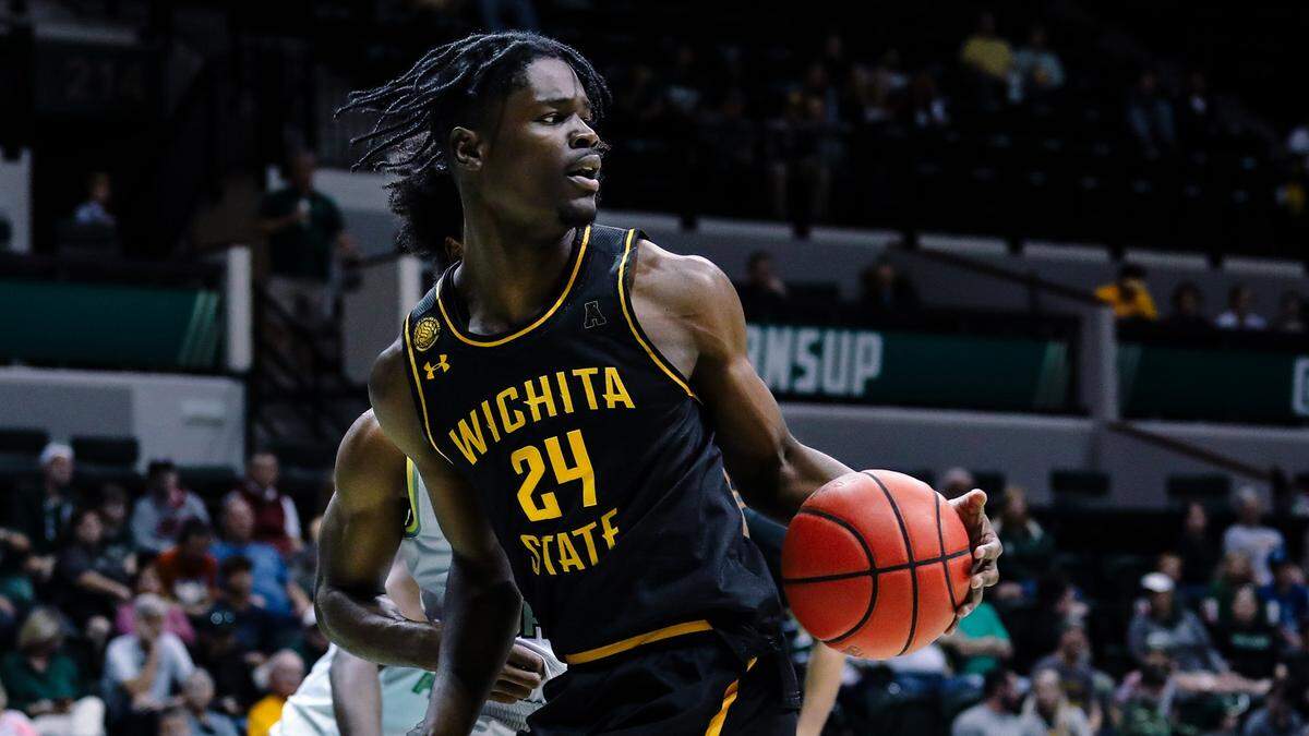 Redshirt freshman Isaac Abidde played his first minutes of crunch time in Wichita State’s 71-69 win at SMU this past Sunday. He finished with four points and two rebounds.