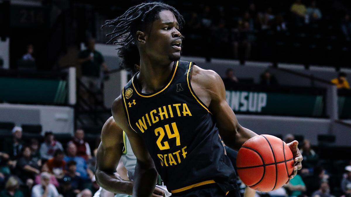 Redshirt freshman Isaac Abidde played his first minutes of crunch time in Wichita State’s 71-69 win at SMU this past Sunday. He finished with four points and two rebounds.