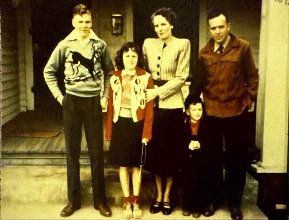 Martin Eby Jr., from left, Carolyn (Eby) Grier, Pauline Eby, Charlie Eby and Martin Eby Sr. All of the family worked at or supported Eby Construction in its almost 90-year history.
