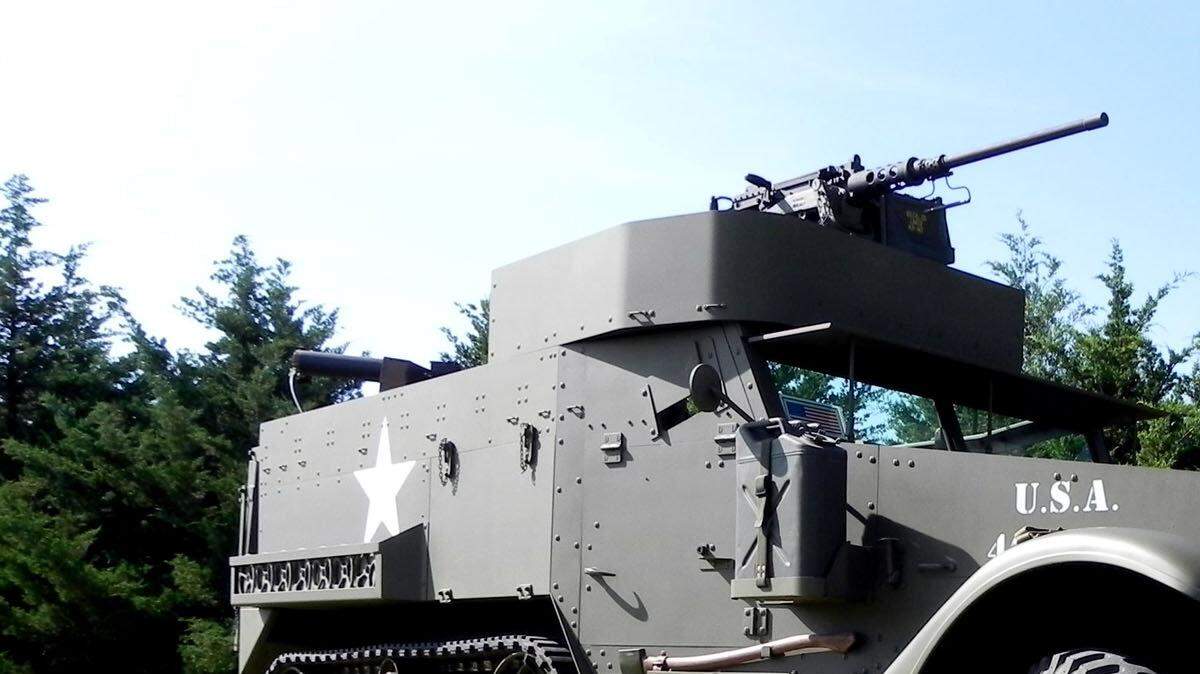 Alan Wing's fascination with WWII vehicles led him to do a frame-up restoration of this 1942 Army half-track, built with pieces from three different vehicles. The project took him nearly six years to complete, but produced a near-perfect example of the tracked fighting machine.